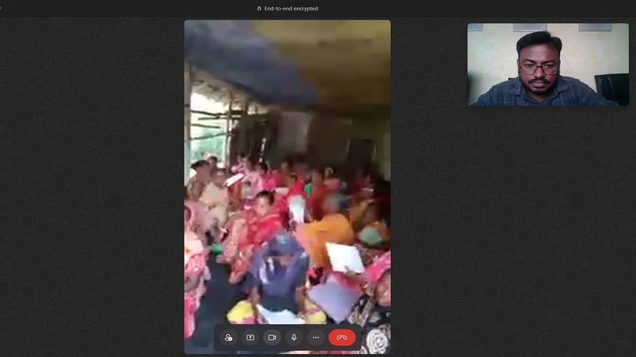  a video call into a live class
